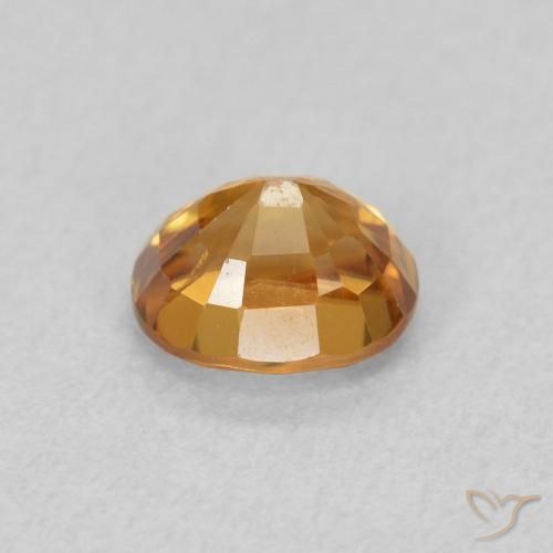9,17 ctw natürlicher Erdiges Orange Zirkon, Oval, VVS-VS
