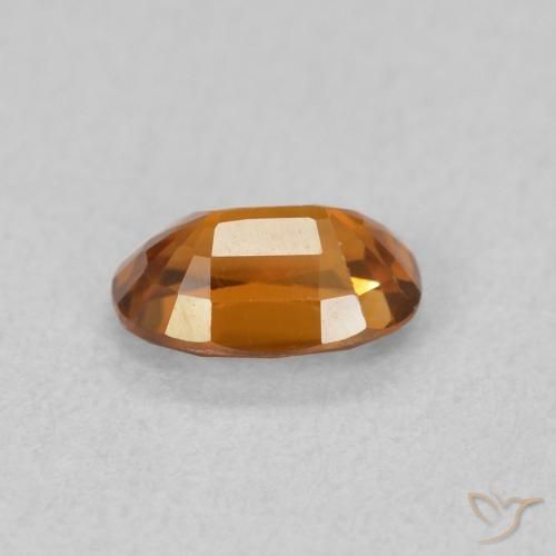 9,17 ctw natürlicher tieforange Zirkon, Oval, VVS-VS