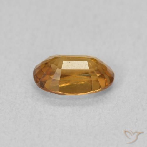 9,17 ctw natürlicher Rostorange Zirkon, Oval, VVS-VS