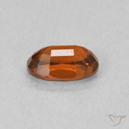 9,17 ctw natürlicher rötlich-orange Zirkon, Oval, VVS-VS