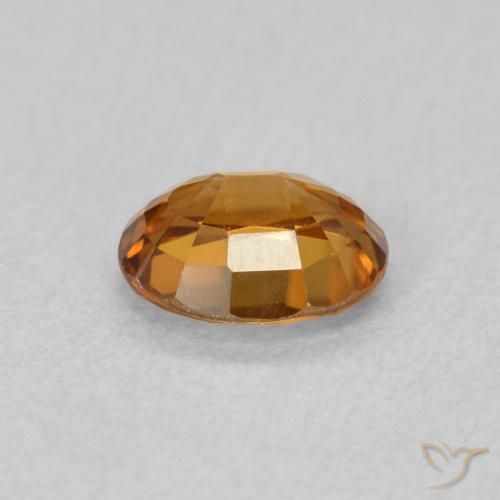 9,17 ctw natürlicher Mittelorange Zirkon, Oval, VVS-VS