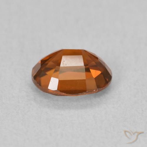 9,17 ctw natürlicher tieforange Zirkon, Oval, VVS-VS