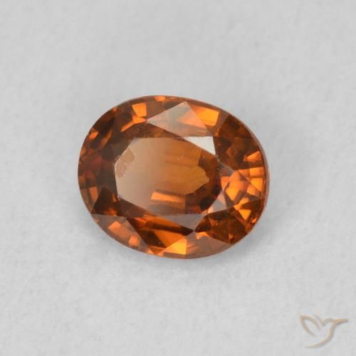 9,17 ctw natürlicher Feuerorange Zirkon, Oval, VVS-VS
