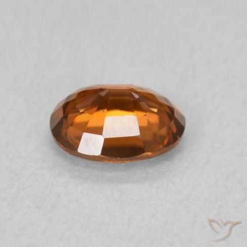 9,17 ctw natürlicher Feuerorange Zirkon, Oval, VVS-VS