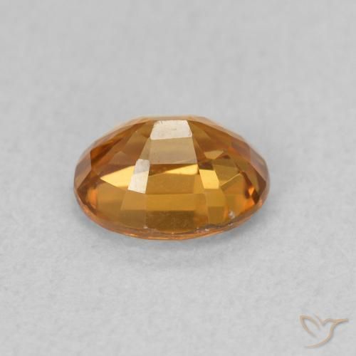9,17 ctw natürlicher Erdiges Orange Zirkon, Oval, VVS-VS