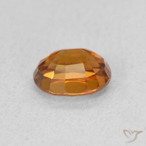 9,17 ctw natürlicher Erdiges Orange Zirkon, Oval, VVS-VS