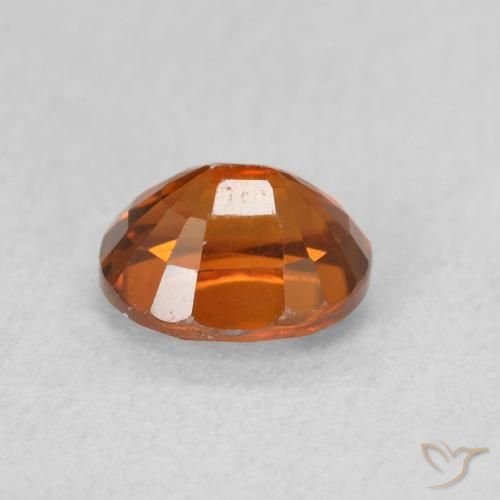 9,17 ctw natürlicher rötlich-orange Zirkon, Oval, VVS-VS
