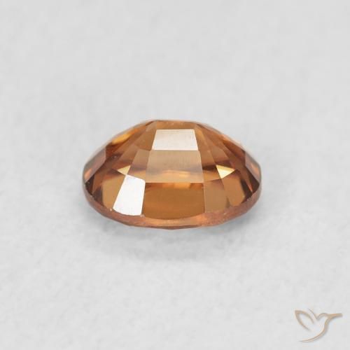 9,17 ctw natürlicher tieforange Zirkon, Oval, VVS