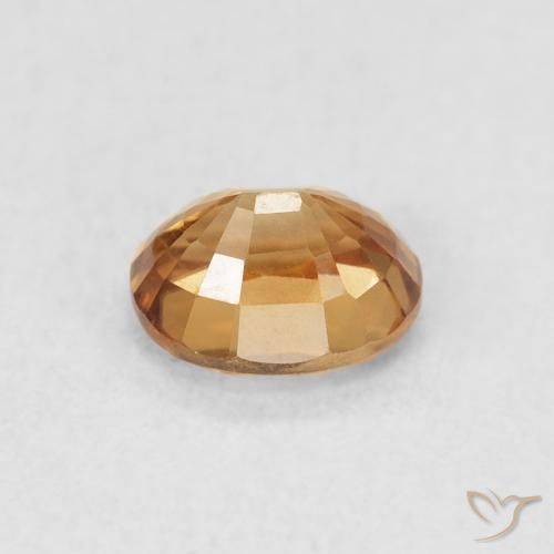 9,17 ctw natürlicher Golden-Pfirsich Zirkon, Oval, VS