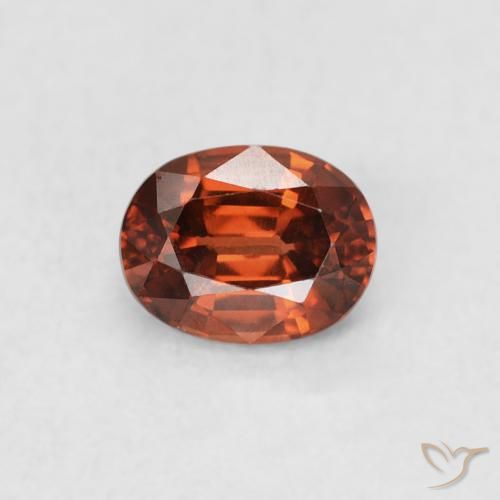 0.66ct Natürlicher Feuerorange Zirkon, Oval, VVS