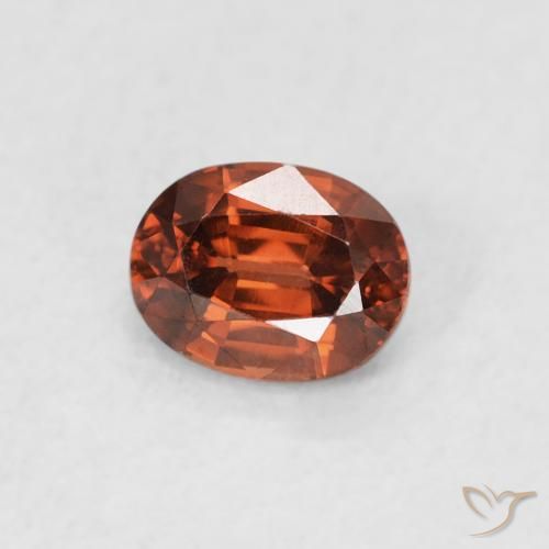 9,17 ctw natürlicher Feuerorange Zirkon, Oval, VVS