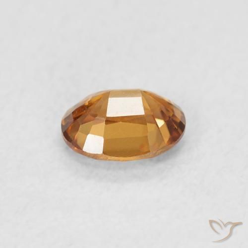 9,17 ctw natürlicher tieforange Zirkon, Oval, VVS