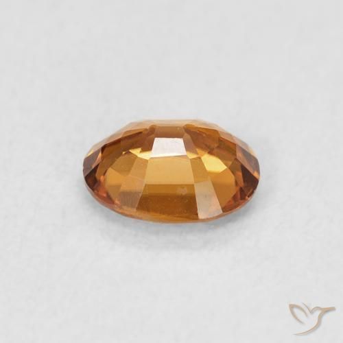 9,17 ctw natürlicher orange-braun Zirkon, Oval, VVS