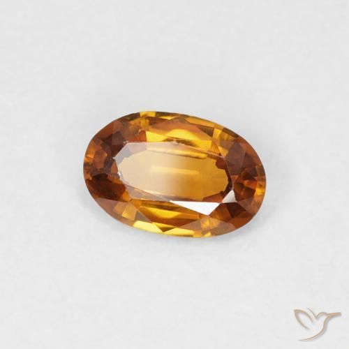 9,17 ctw natürlicher Mittelorange Zirkon, Oval, VVS