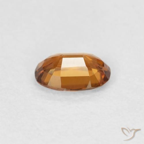 9,17 ctw natürlicher orange-braun Zirkon, Oval, VVS-VS