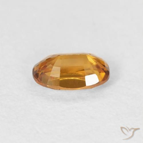 9,17 ctw natürlicher Mittelorange Zirkon, Oval, VVS-VS