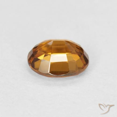 9,17 ctw natürlicher Mittelorange Zirkon, Oval, VVS-VS
