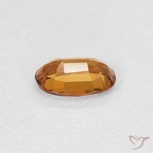 9,17 ctw natürlicher orange-braun Zirkon, Oval, VVS-VS