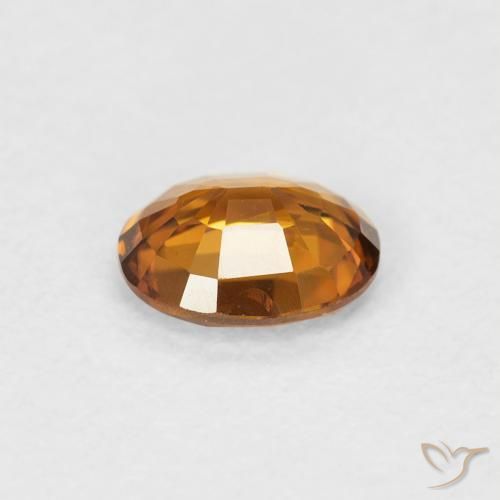 9,17 ctw natürlicher orange-braun Zirkon, Oval, VVS-VS