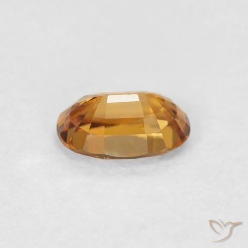 9,17 ctw natürlicher Mittelorange Zirkon, Oval, VVS-VS