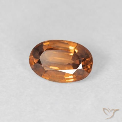 9,17 ctw natürlicher Erde Orange Zirkon, Oval, VVS