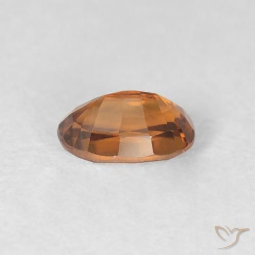 9,17 ctw natürlicher tieforange Zirkon, Oval, VVS-VS