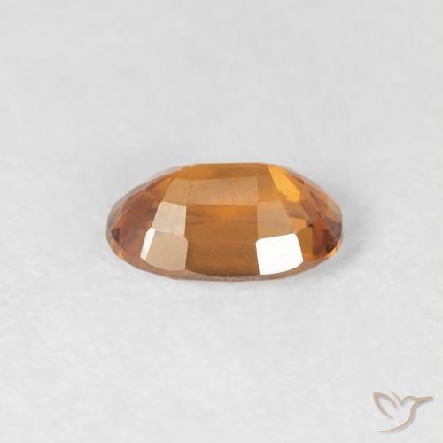 9,17 ctw natürlicher tieforange Zirkon, Oval, VVS