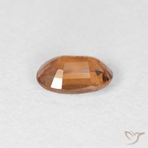 9,17 ctw natürlicher orange-braun Zirkon, Oval, VVS