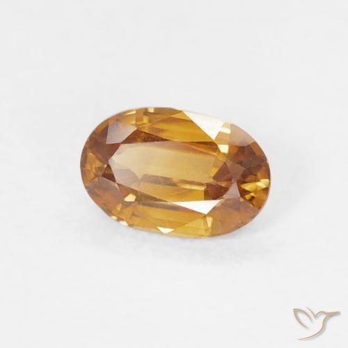 9,17 ctw natürlicher Mittelorange Zirkon, Oval, VVS