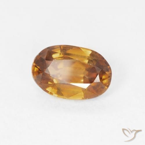 9,17 ctw natürlicher Mittelorange Zirkon, Oval, VVS