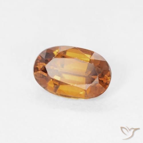 9,17 ctw natürlicher Mittelorange Zirkon, Oval, VVS