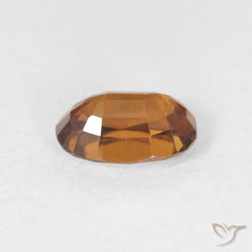 9,17 ctw natürlicher bräunlich-orange Zirkon, Oval, VVS