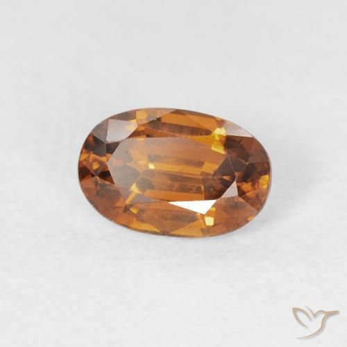 9,17 ctw natürlicher Erde Orange Zirkon, Oval, VVS