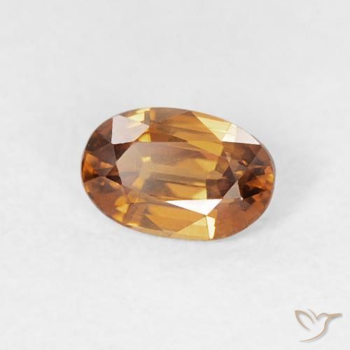 9,17 ctw natürlicher Mittelorange Zirkon, Oval, VVS