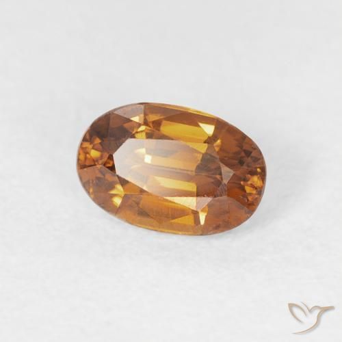 9,17 ctw natürlicher Mittelorange Zirkon, Oval, VVS