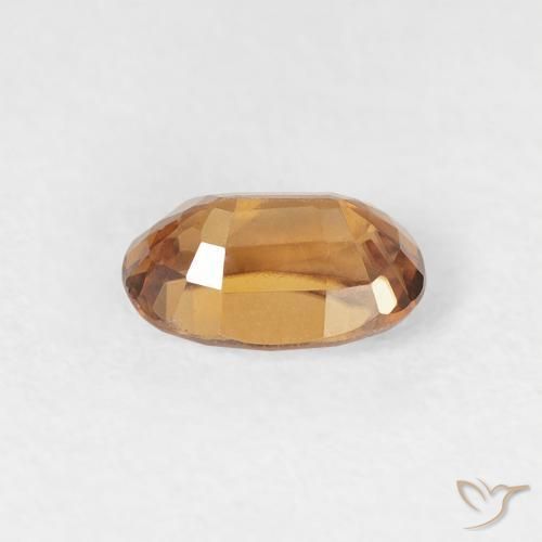 9,17 ctw natürlicher orange-braun Zirkon, Oval, VVS