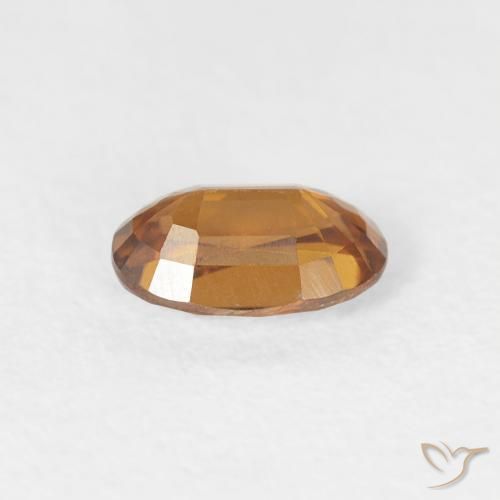 9,17 ctw natürlicher orange-braun Zirkon, Oval, VVS