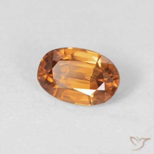 9,17 ctw natürlicher Mittelorange Zirkon, Oval, VVS