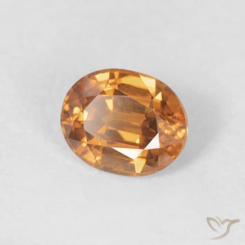 9,17 ctw natürlicher Mittelorange Zirkon, Oval, VS