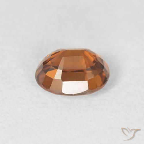 9,17 ctw natürlicher Medium Dark-Orange Zirkon, Oval, VVS-VS