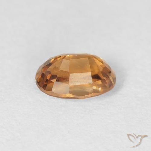 9,17 ctw natürlicher Mittelorange Zirkon, Oval, VVS-VS