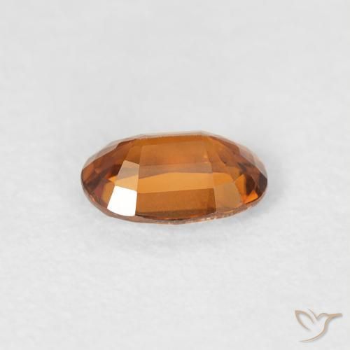 9,17 ctw natürlicher Medium Dark-Orange Zirkon, Oval, VVS-VS