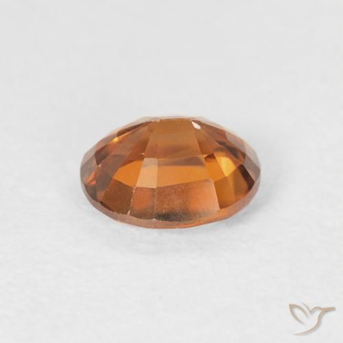 9,17 ctw natürlicher tieforange Zirkon, Oval, VVS-VS
