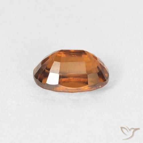 9,17 ctw natürlicher Erde Orange Zirkon, Oval, VVS-VS