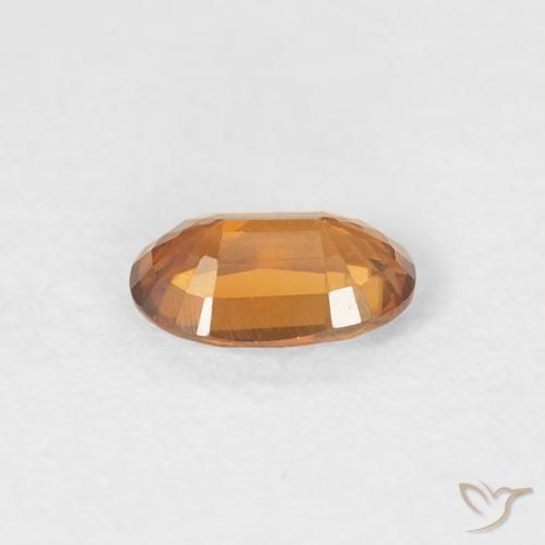 9,17 ctw natürlicher Mittelorange Zirkon, Oval, VVS-VS