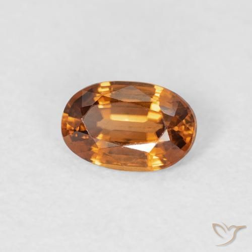 9,17 ctw natürlicher Erde Orange Zirkon, Oval, VVS