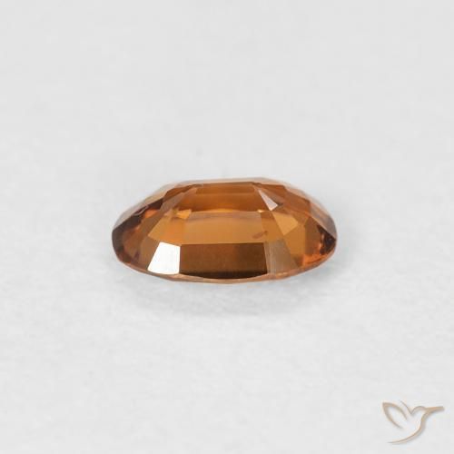 9,17 ctw natürlicher bräunlich-orange Zirkon, Oval, VVS