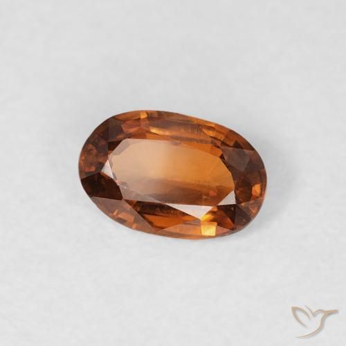 9,17 ctw natürlicher Mittelorange Zirkon, Oval, VVS-VS