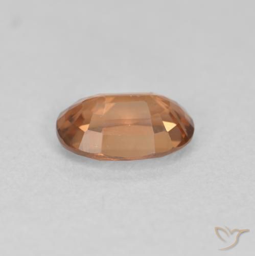 9,17 ctw natürlicher tieforange Zirkon, Oval, VVS-VS