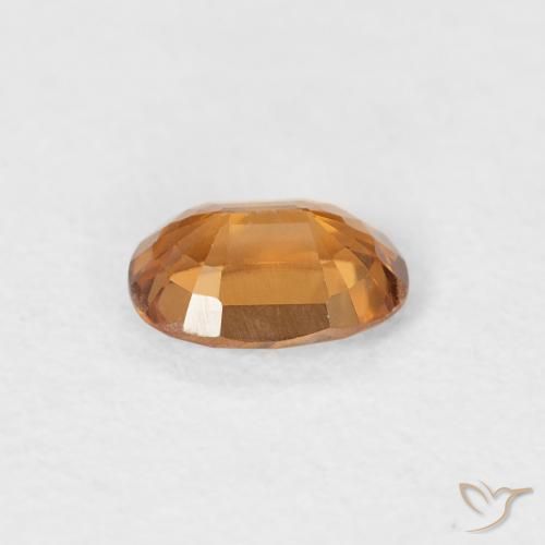 9,17 ctw natürlicher Mittelorange Zirkon, Oval, VVS-VS